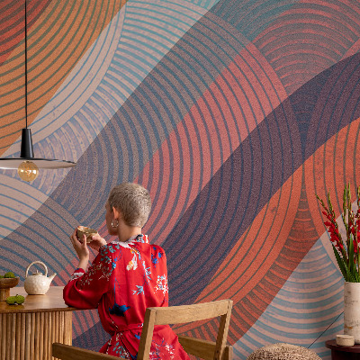 Papel de parede Ondas coloridas