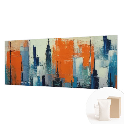 Papel de parede decorativo cidade abstrata