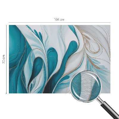 Mural de fotos na parede Padrões fluidos