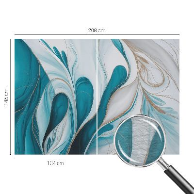 Mural de fotos na parede Padrões fluidos