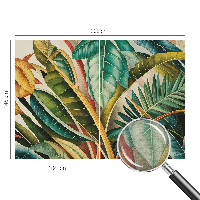 Papel de parede fotográfico Folhas exóticas