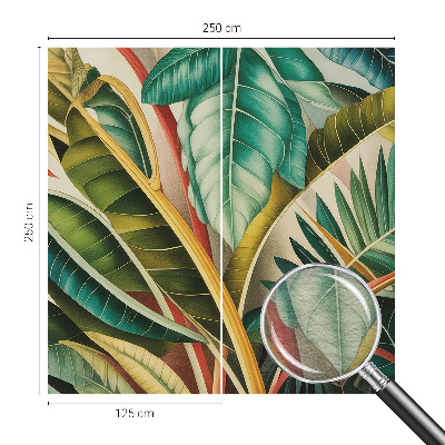 Papel de parede fotográfico Folhas exóticas