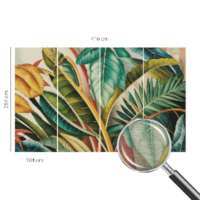 Papel de parede fotográfico Folhas exóticas