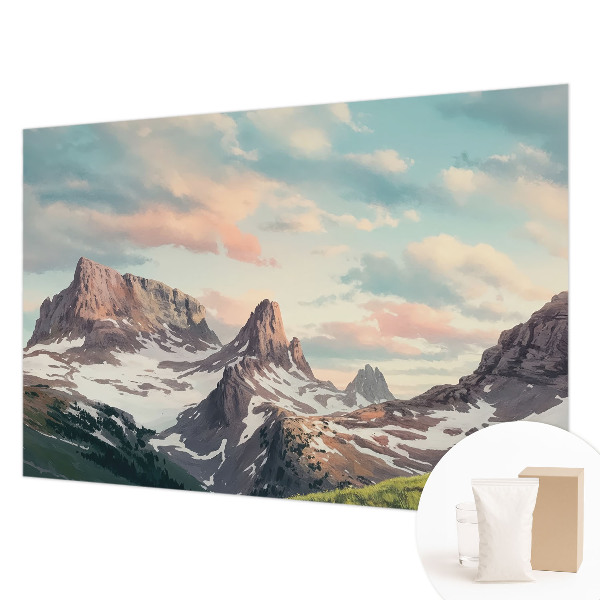 Papel de parede para sala Panorama da montanha