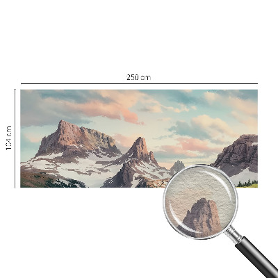 Papel de parede para sala Panorama da montanha