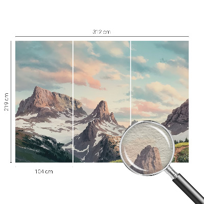 Papel de parede para sala Panorama da montanha