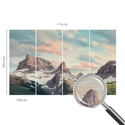 Papel de parede para sala Panorama da montanha