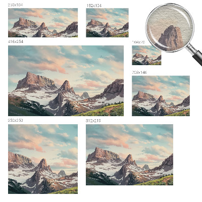 Papel de parede para sala Panorama da montanha