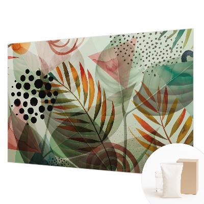 Papel de parede decorativo Folhas abstratas
