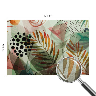 Papel de parede decorativo Folhas abstratas