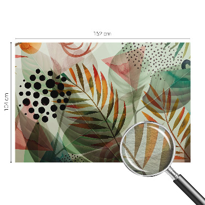 Papel de parede decorativo Folhas abstratas