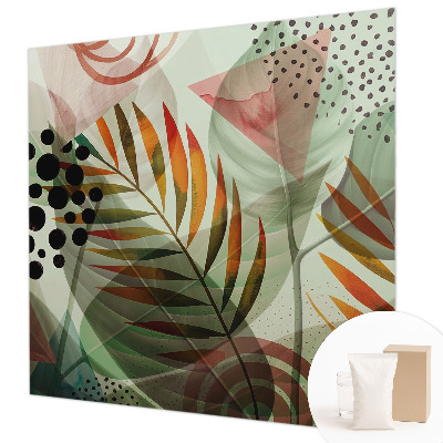 Papel de parede decorativo Folhas abstratas