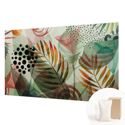 Papel de parede decorativo Folhas abstratas