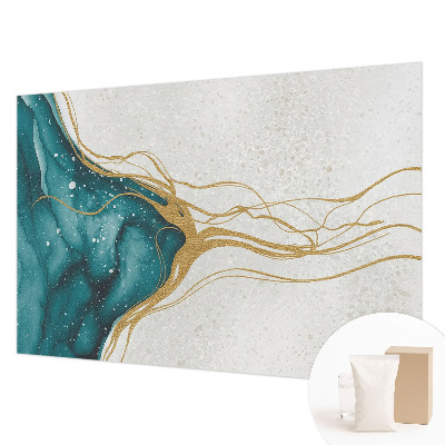 Mural fotográfico Linhas turquesa