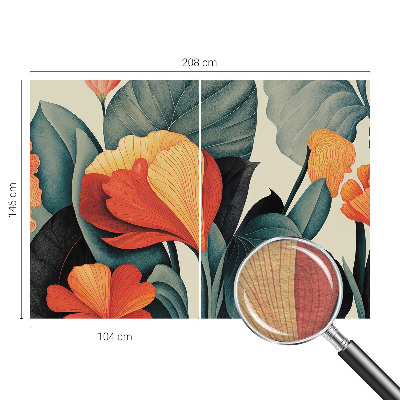 Fotomural Flores coloridas