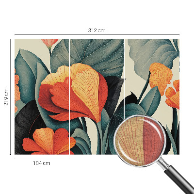 Fotomural Flores coloridas