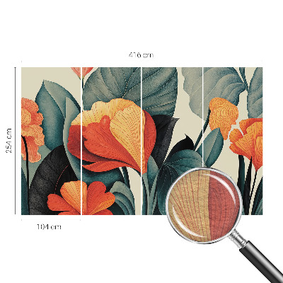 Fotomural Flores coloridas