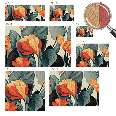 Fotomural Flores coloridas