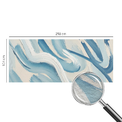 Mural de fotos na parede traços abstratos