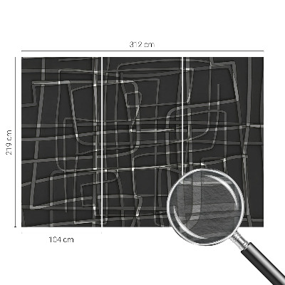 Papel de parede para quarto Linhas abstratas