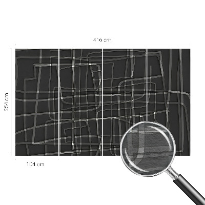 Papel de parede para quarto Linhas abstratas