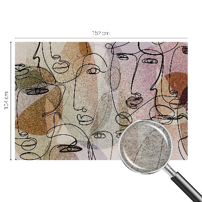 Mural fotográfico Faces lineares