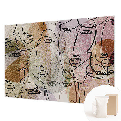 Mural fotográfico Faces lineares