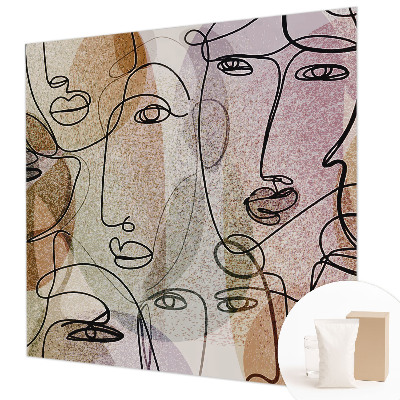 Mural fotográfico Faces lineares