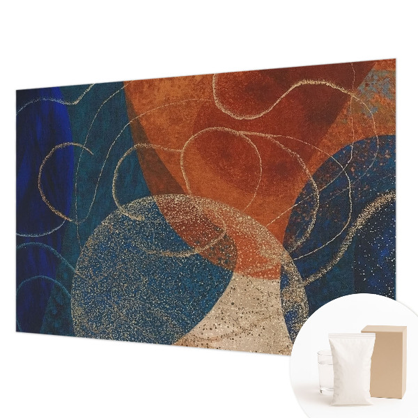 Papel de parede para sala Formas coloridas