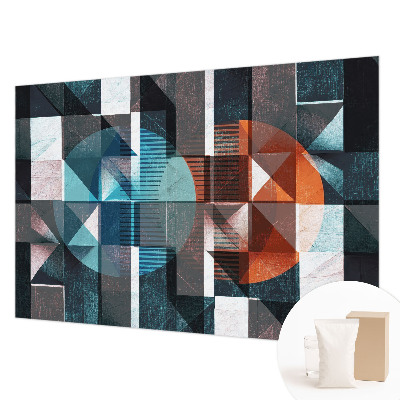 Mural de fotos na parede Formas abstratas