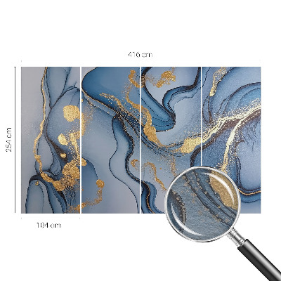 Mural de parede Ondas azuis