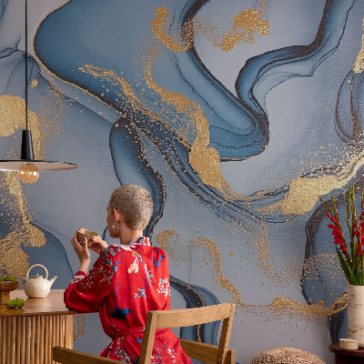 Mural de parede Ondas azuis