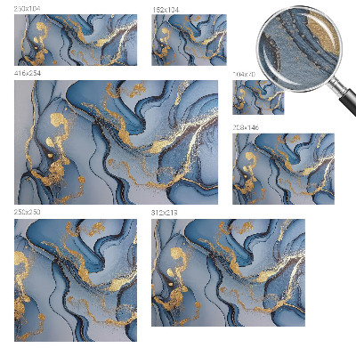 Mural de parede Ondas azuis