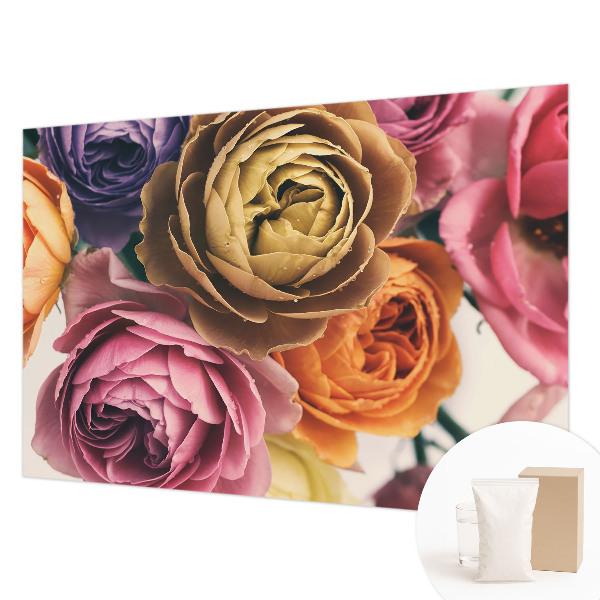 Papel de parede Rosas coloridas