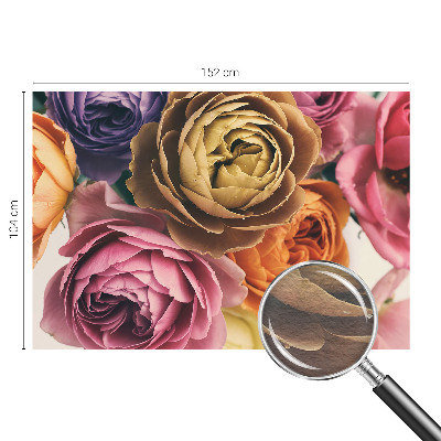 Papel de parede Rosas coloridas