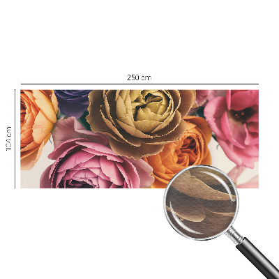 Papel de parede Rosas coloridas