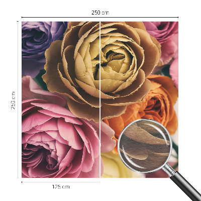 Papel de parede Rosas coloridas