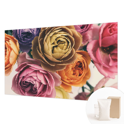 Papel de parede Rosas coloridas