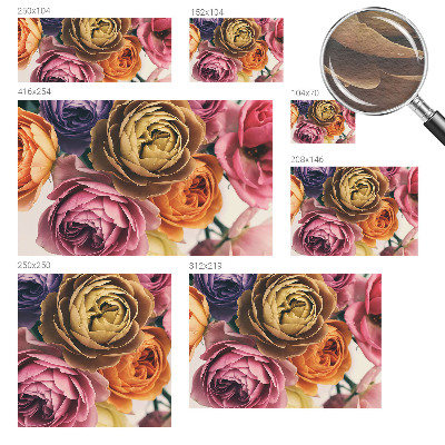 Papel de parede Rosas coloridas