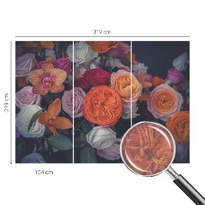 Papel de parede fotográfico Buquê colorido