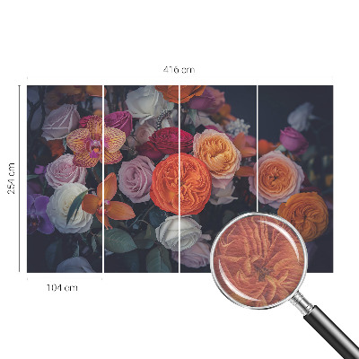 Papel de parede fotográfico Buquê colorido