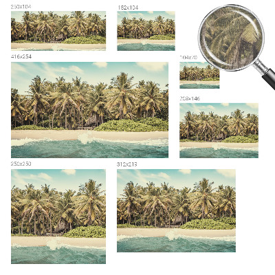 Papel de parede para quarto Praia tropical