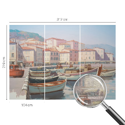 Papel de parede para sala Refúgio à beira-mar