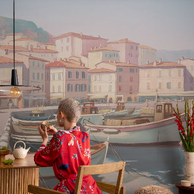 Papel de parede para sala Refúgio à beira-mar