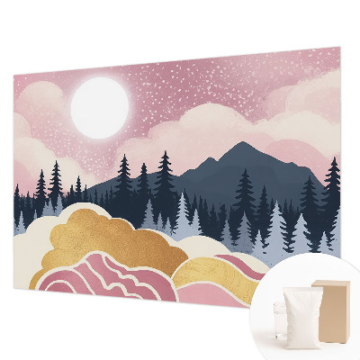 Papel de parede decorativo Pôr do Sol Rosa