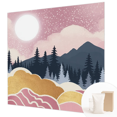 Papel de parede decorativo Pôr do Sol Rosa