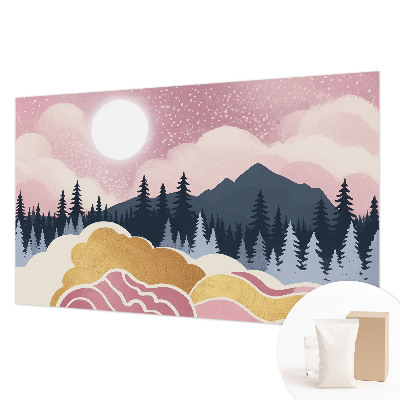 Papel de parede decorativo Pôr do Sol Rosa