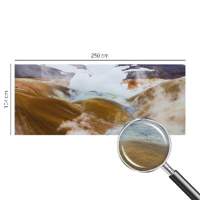 Mural de fotos na parede Colinas vulcânicas