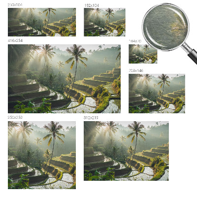 Papel de parede fotográfico Terraços paradisíacos
