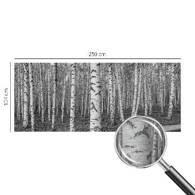 Papel de parede decorativo Floresta de bétulas